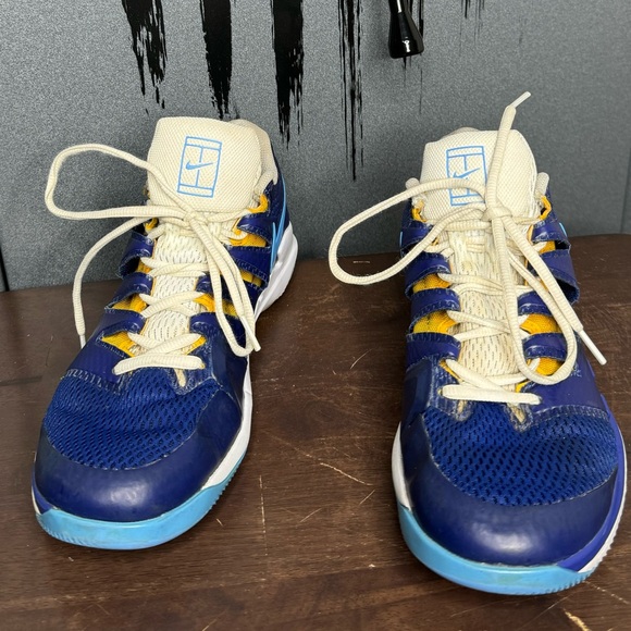 Nike Court Air Zoom Vapor X 'Blue Yellow White. - Picture 9 of 10